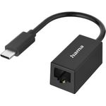 Hama Classic Line Netzwerk-Adapter, USB-C-Stecker - LAN/Ethernet-Buchse, Gigabit Ethernet (00300023)