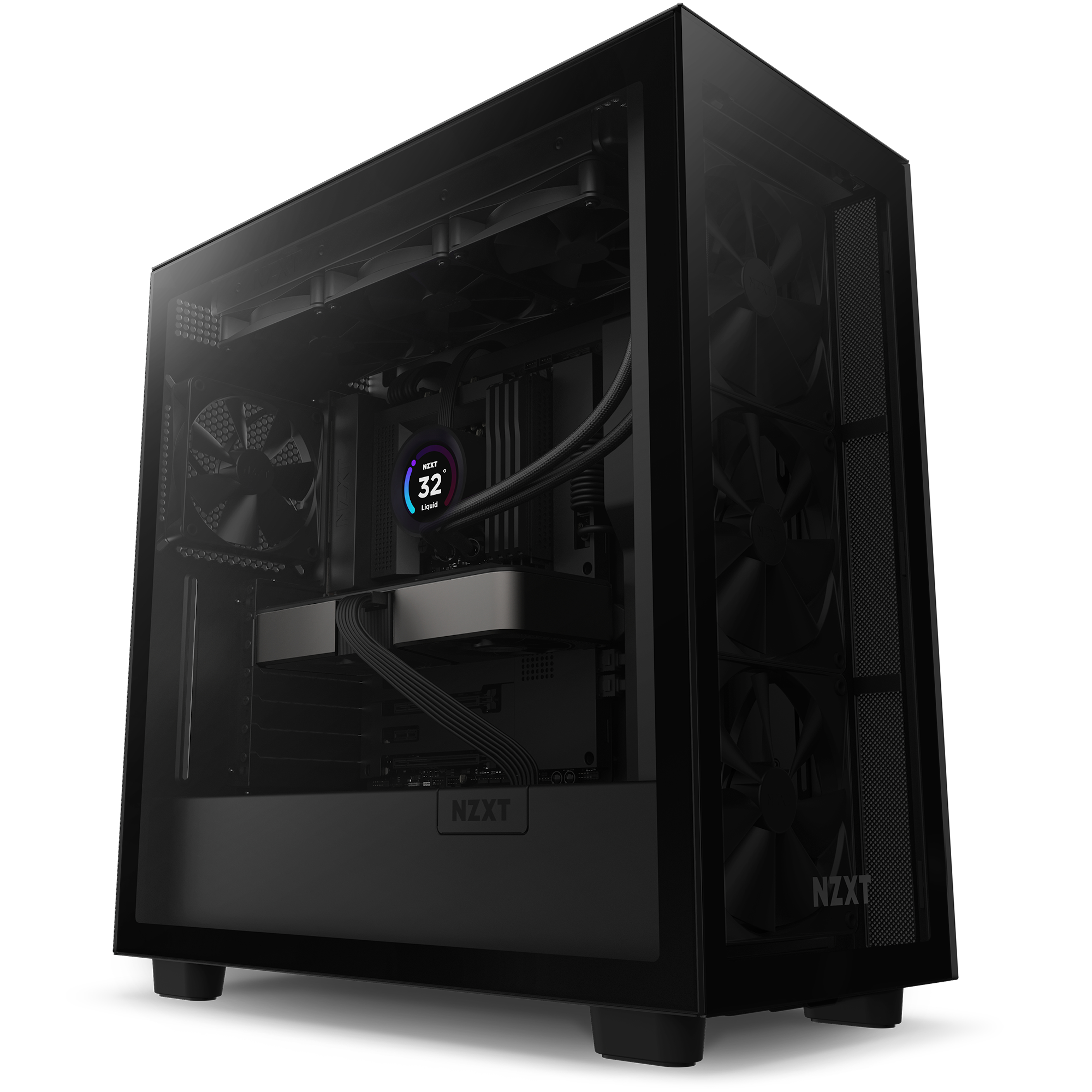 NZXT Kraken Elite 360 All-in-One-Flüssigkeitskühler mit LCD-Display 3x 120 mm Mattschwarz