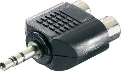 SpeaKa Professional SP-7870248 Kabelschnittstellen-/Gender-Adapter 3.5 mm 2 x RCA Schwarz (SP-7870248)