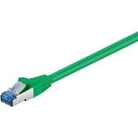 Wentronic Goobay CAT 6a Patchkabel, S/FTP (PiMF), Grün, 7.5 m - LSZH halogenfrei, Kupfer (93849)