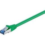 Wentronic Goobay CAT 6a Patchkabel, S/FTP (PiMF), Grün, 7.5 m - LSZH halogenfrei, Kupfer (93849)