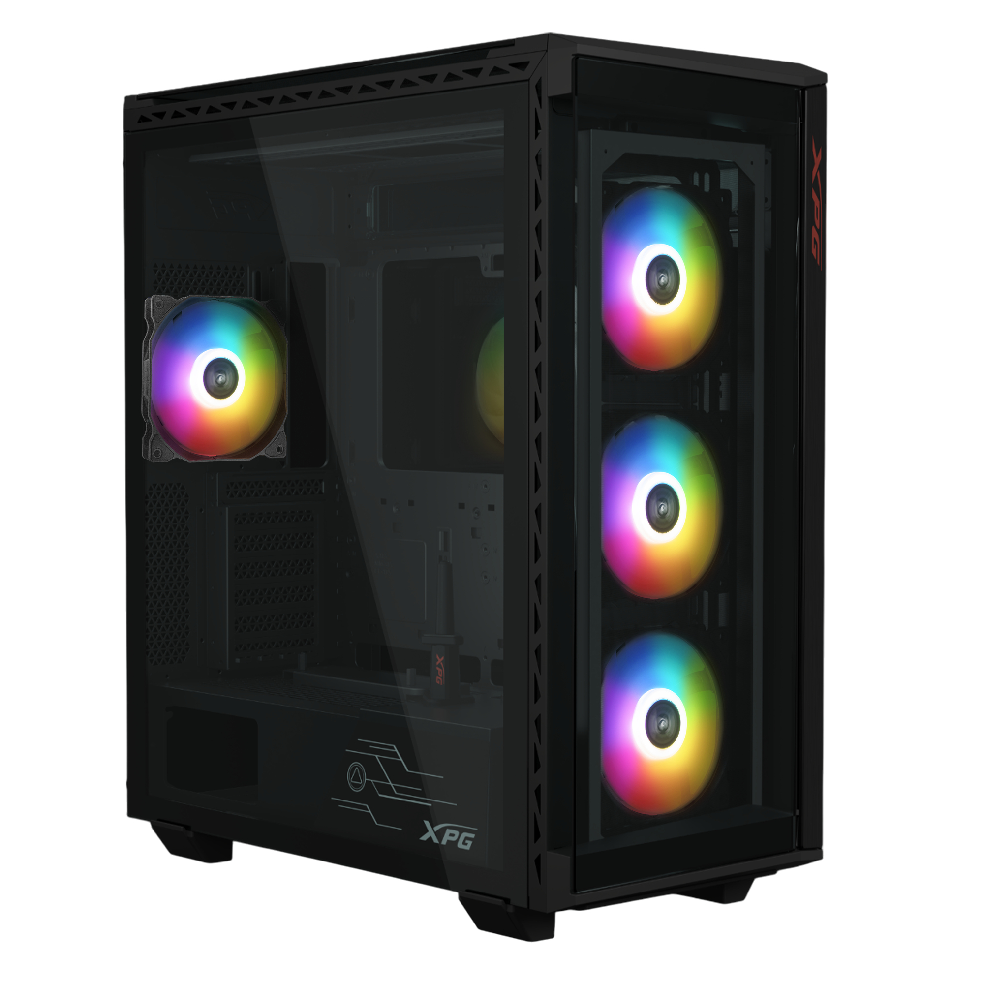 XPG BATTLECRUISER II ST Midi-Tower Systemgehäuse ATX/EATX/micro ATX/Mini-ITX Schwarz