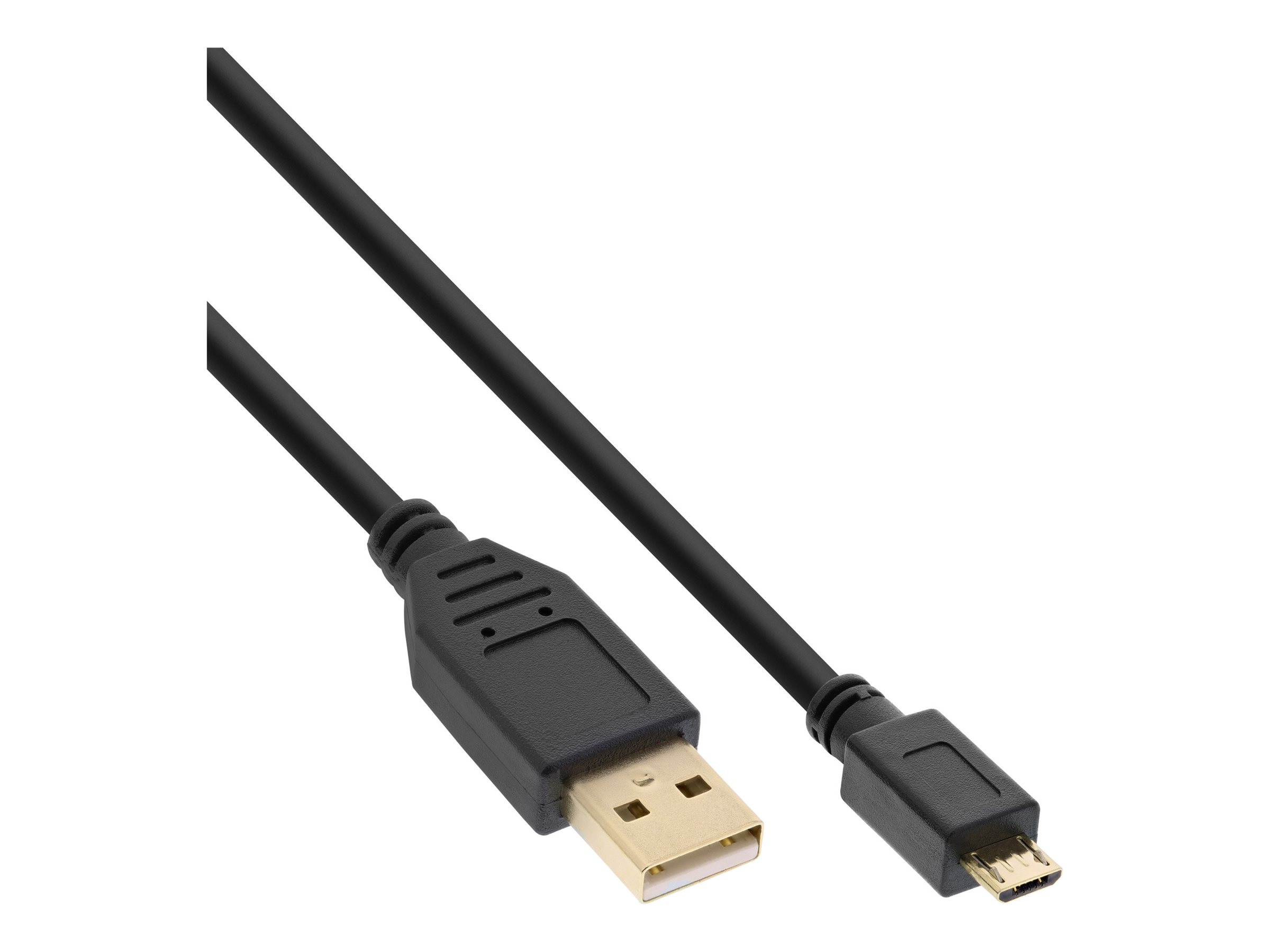 InLine 31703P USB 2.0 Kabel USB-A auf Micro-USB B 0,3 m Schwarz
