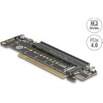 Delock PCI Express 4.0 x16 Karte zu 2x M.2 Key M NVMe Slot (41802)