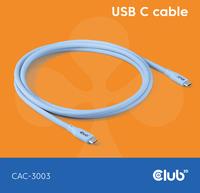 Club 3D Lifestyle USB-C Kabel PD 240W 20Gbps 2m blau St/St retail (CAC-3003)