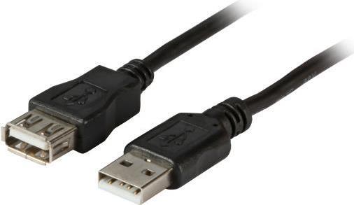 EFB ELEKTRONIK USB2.0 Verlängerungskabel A-A,St.-Bu.,3,0m,schwarz,Premium