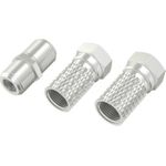 Hama Classic Line SAT-Adapter-Set, 2x F-Stecker und Adapter F-Kupplung/F-Kupplung (00305119)