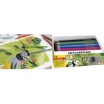 EBERHARD FABER Dreikant-Buntstift COLORI Jumbo, 72er Box dreieckig, dick, Minenstärke: 5 mm, bruchfeste Mine, - 1 Stück (511471)