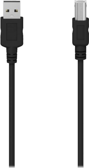 Hama 00300066 USB Kabel 3 m USB 2.0 USB A USB B Grau (00300066)