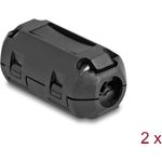 Delock Ferritkern / Ferritring für Rundkabel 7 mm 2 Stück schwarz (80945)