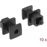 Delock Staubschutz für TOSLINK Buchse mit Griff 10 Stück schwarz