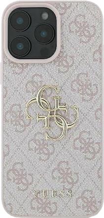 GUESS Hard Cover 4G Big Metal Logo Pink, für Apple iPhone 16 Plus, GUHCP16M4GMGPI (GUHCP16M4GMGPI)