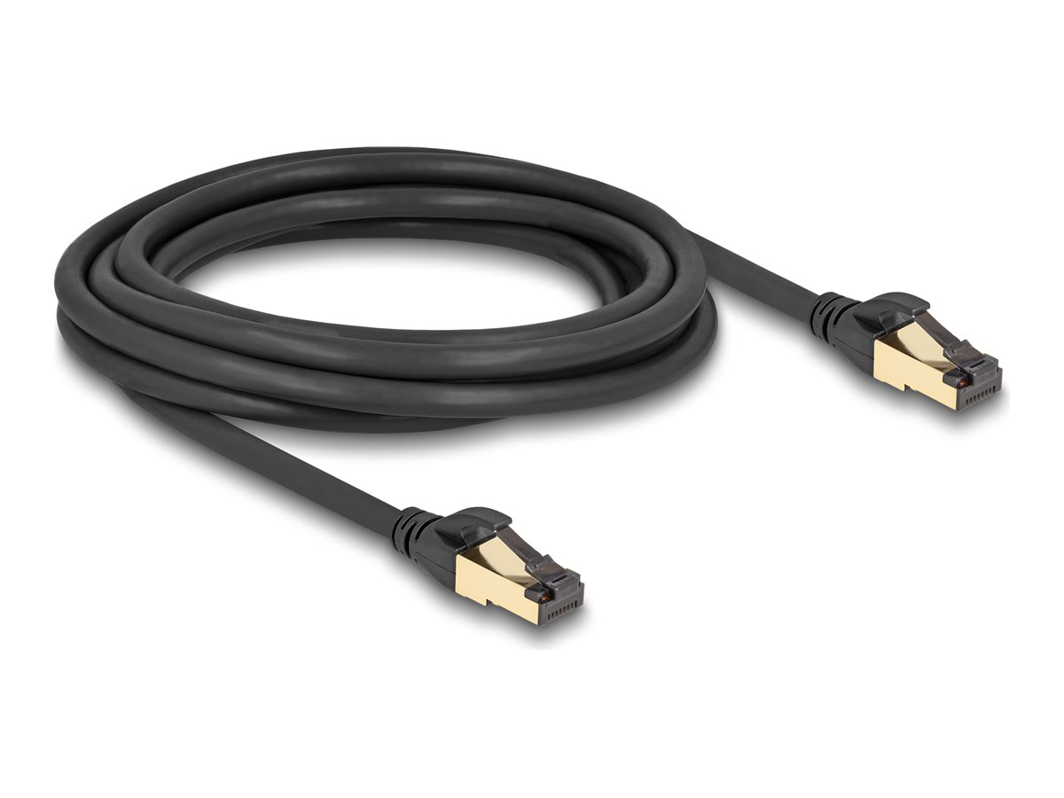 Delock 80250 Netzwerkkabel Cat.6A S/FTP RJ-45 3 m Schwarz