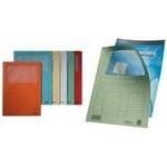 LEITZ Sichtmappe, DIN A4, Karton, mit Sichtfenster, rot 160 g-qm, Oberteil mit beschriftbarem Druckraster, Sicht- - 100 Stück (3950-00-25) (geöffnet)