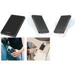 LogiLink Magnetische Powerbank, 5.000 mAh, USB-C, schwarz 2 Geräte gleichzeitig laden, Andocken & kabellos Laden, - 1 Stück (PA0352)