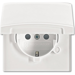 Busch-Jaeger 2064-0-0294. Buchsen-Typ: CEE 7/3, Anzahl der Pole: 2P+E. Produktfarbe: Weiß, Internationale Schutzart (IP-Code): IP44. Eingangsspannung: 250 V, Stromstärke (maximal): 16 A. Breite: 70 mm, Höhe: 62 mm (2064-0-0294)