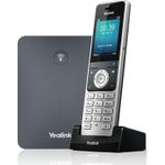 Yealink W76P DECT VoIP-Schnurlostelefon - 10 SIP-Leitungen, Caller ID, 1900 MHz, Grau/Silber (W76P) (geöffnet)