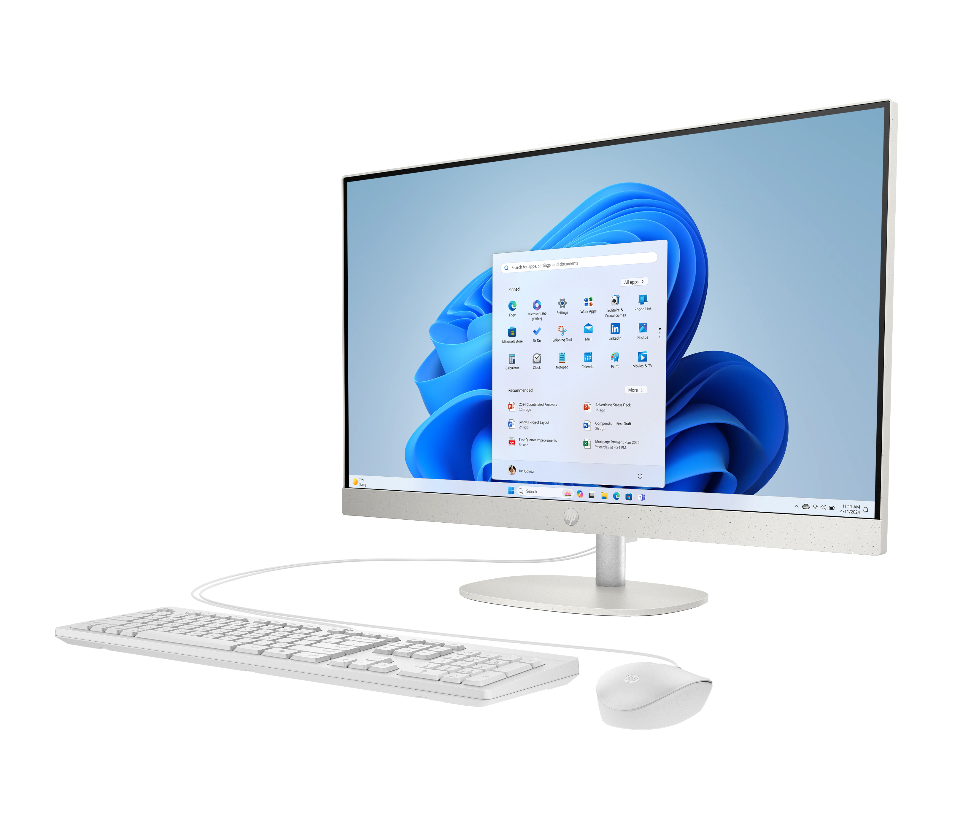 HP AI 27-cr2275ng 27" All-in-One PC Intel Core Ultra 7 255U 16 GB RAM 512 GB SSD Shell White