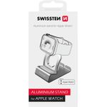Swissten Aluminum Stand for Apple Watch, Sliver, Blister (25005100)