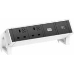 Bachmann DESK2 2xUK 1xUSB A&C 22W 0,2m (902.944)