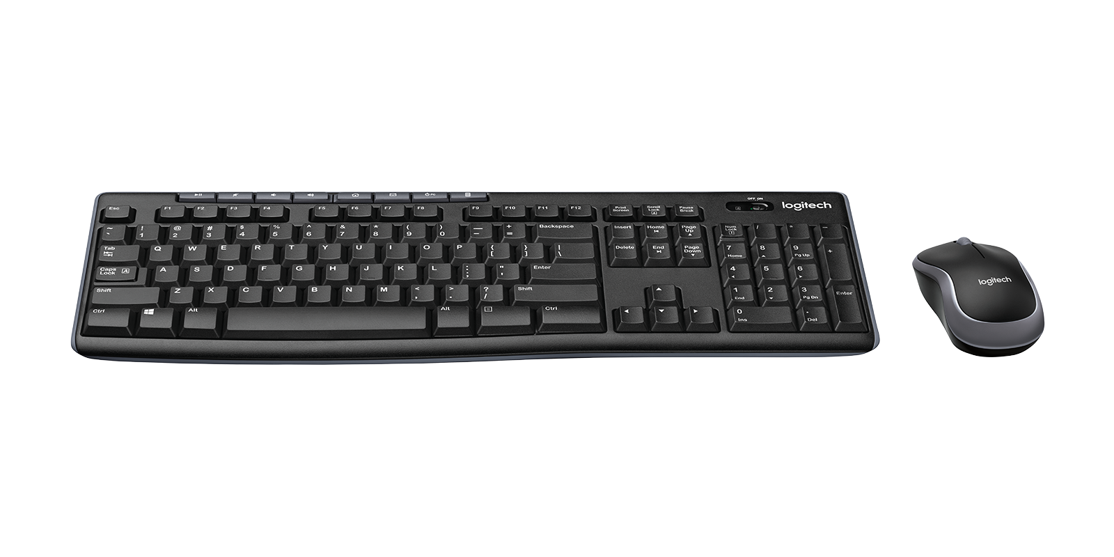 Logitech MK270 Tastatur RF Wireless Nordischer Raum Schwarz (920-010029)