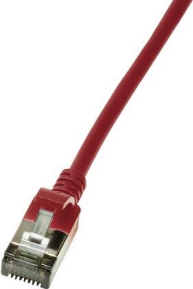 LogiLink Slim U/FTP Netzwerkkabel Rot 0,5 m Cat6a U/FTP (STP) (CQ9024S)