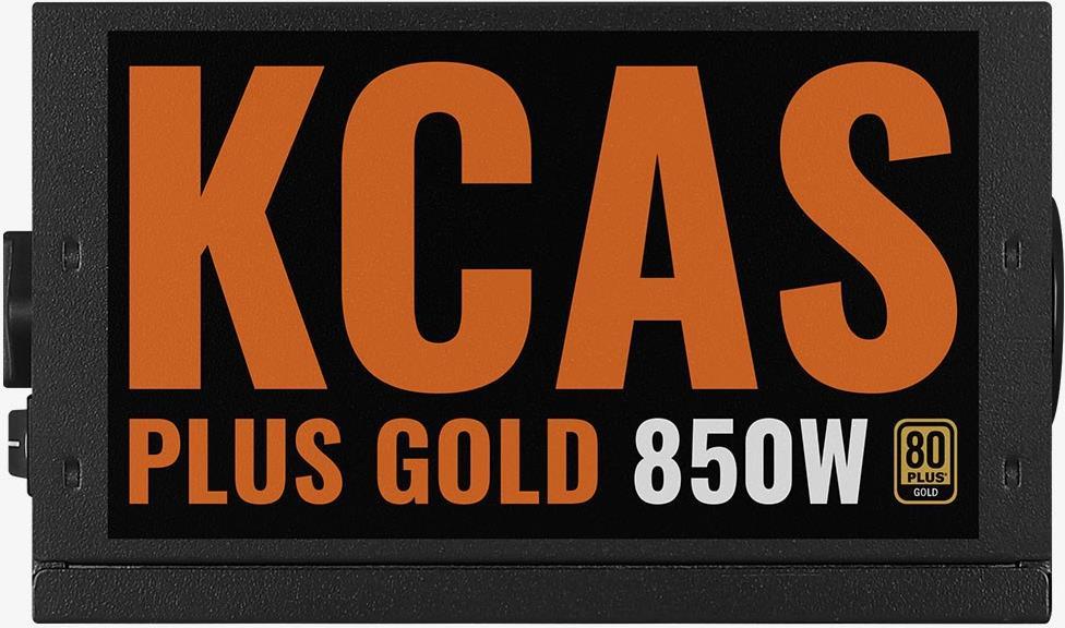 Aerocool KCAS PLUS GOLD 850W Netzteil 20+4 pin ATX Schwarz (AEROPGSKCAS+RGB850-G)