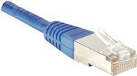 Patchkabel F/UTP, CAT.5e, blau, 15,0 m Patchkabel mit besonders schmalem Knickschutz (847713)