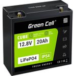 Green Cell CUBE LiFePO4 Spezial-Akku LiFePo-Block Schraubkontakt Li-Ion 12.8 V 20 (GC-LFPGC12V20AH)