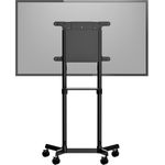 STARTECH.COM Mobiler TV-Wagen Tragbarer rollender TV-Ständer für 93,98-177,8cm 37-70" mit Regal und Ablagefach Drehen/Neigen (MBLTVSTNDEC)