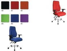 TopsTar Bürodrehstuhl blau Lehnen-H.600mm Sitz-H.430-510mm o.Armlehnen (PI990BC6)