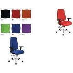 TopsTar Bürodrehstuhl blau Lehnen-H.600mm Sitz-H.430-510mm o.Armlehnen (PI990BC6)