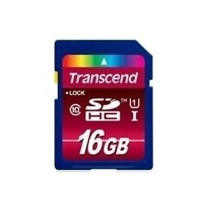 Transcend - Flash-Speicherkarte - 16GB - Class 10 - SDHC UHS-I (TS16GSDHC10U1)