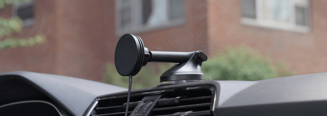 iOttie Velox Mini Qi2 Kfz-Handyhalterung mit MagSafe kabellosem Laden Schwarz