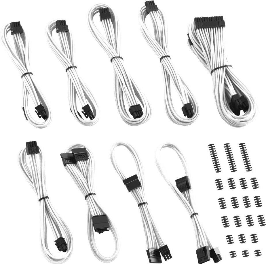 Cablemod Classic ModMesh - 0,85 m - 4 x SATA 15-pin - 4 x SATA - Gerade - Gerade - Weiß (CM-CSI-CKIT-NKW-R)