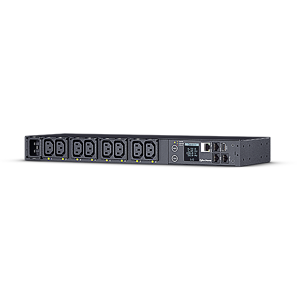 CyberPower PDU41005, Switched PDU, Rackmount 1U, Switched PDU, Eingang 230V/16A (1), Ausgang IEC-320 C13 (8), SNMP-Netzwerkanschluss, PowerPanel Software