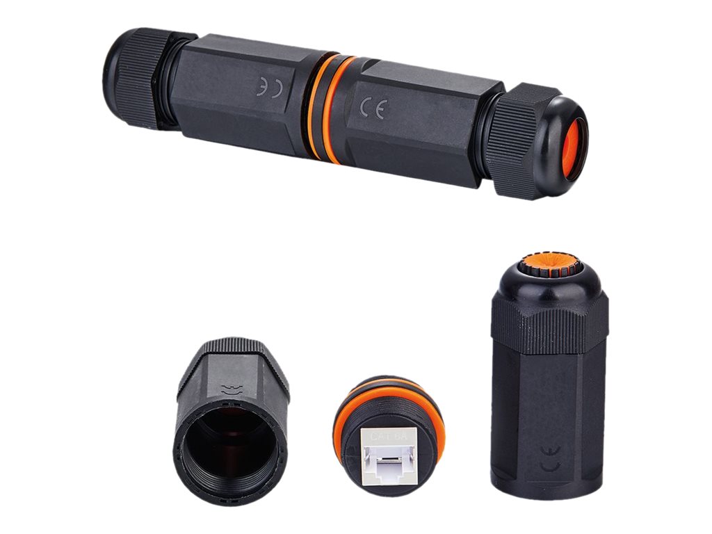 VALUE RJ-45 Kupplung geschirmt Cat.6A STP Outdoor/Industrie Schwarz