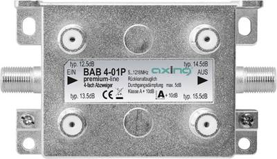Axing BAB 4-01P Kabelsplitter Grau (BAB00401P)