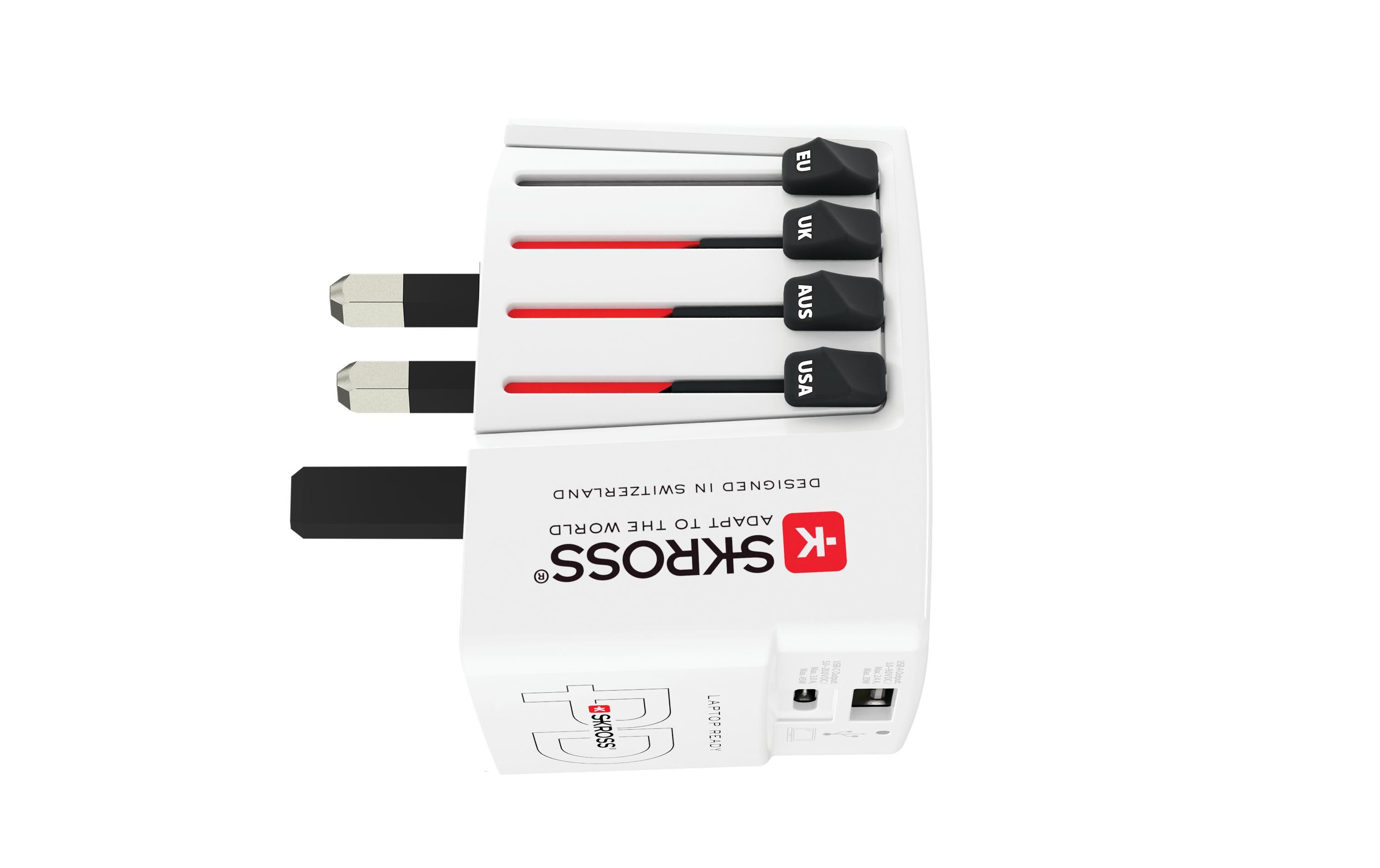 SKROSS World AC45PD Reiseladegerät 20 V Weiß