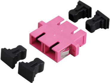 ACT Fiber optic SC duplex adapter multimode OM4. Connectors: SC/SC Sc duplex adapter om4 violet (EA3004)