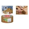 tesapack PAPER ecoLogo Verpackungsklebeband, 50 mm x 50 m braun, ungebleichter, glatter Papierträger, hohe Klebekraft (57180-0-2)