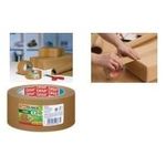 tesapack PAPER ecoLogo Verpackungsklebeband, 50 mm x 50 m braun, ungebleichter, glatter Papierträger, hohe Klebekraft (57180-0-2)