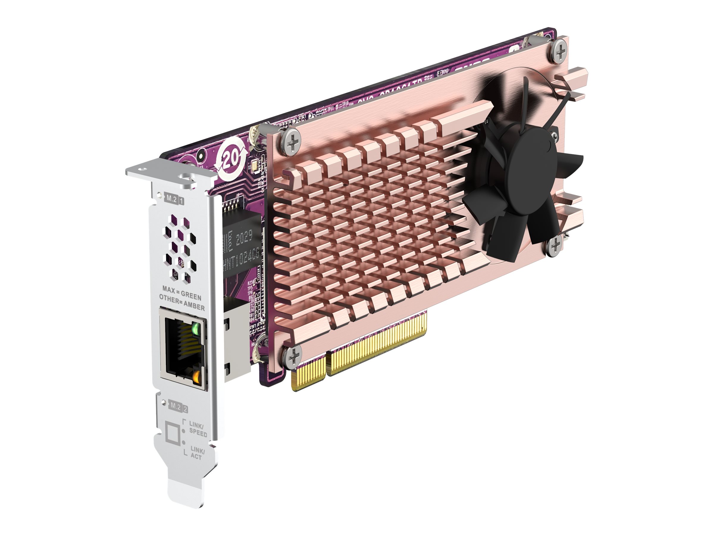 QNAP QM2 QM2-2P10G1TB PCIe 3.0 x8 10GbE Silber