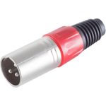 S/CONN maximum connectivity XLR-Stecker, rot (55002-R)