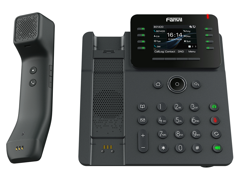 Fanvil V62 Pro IP-Telefon 12 Leitungen PoE Schwarz