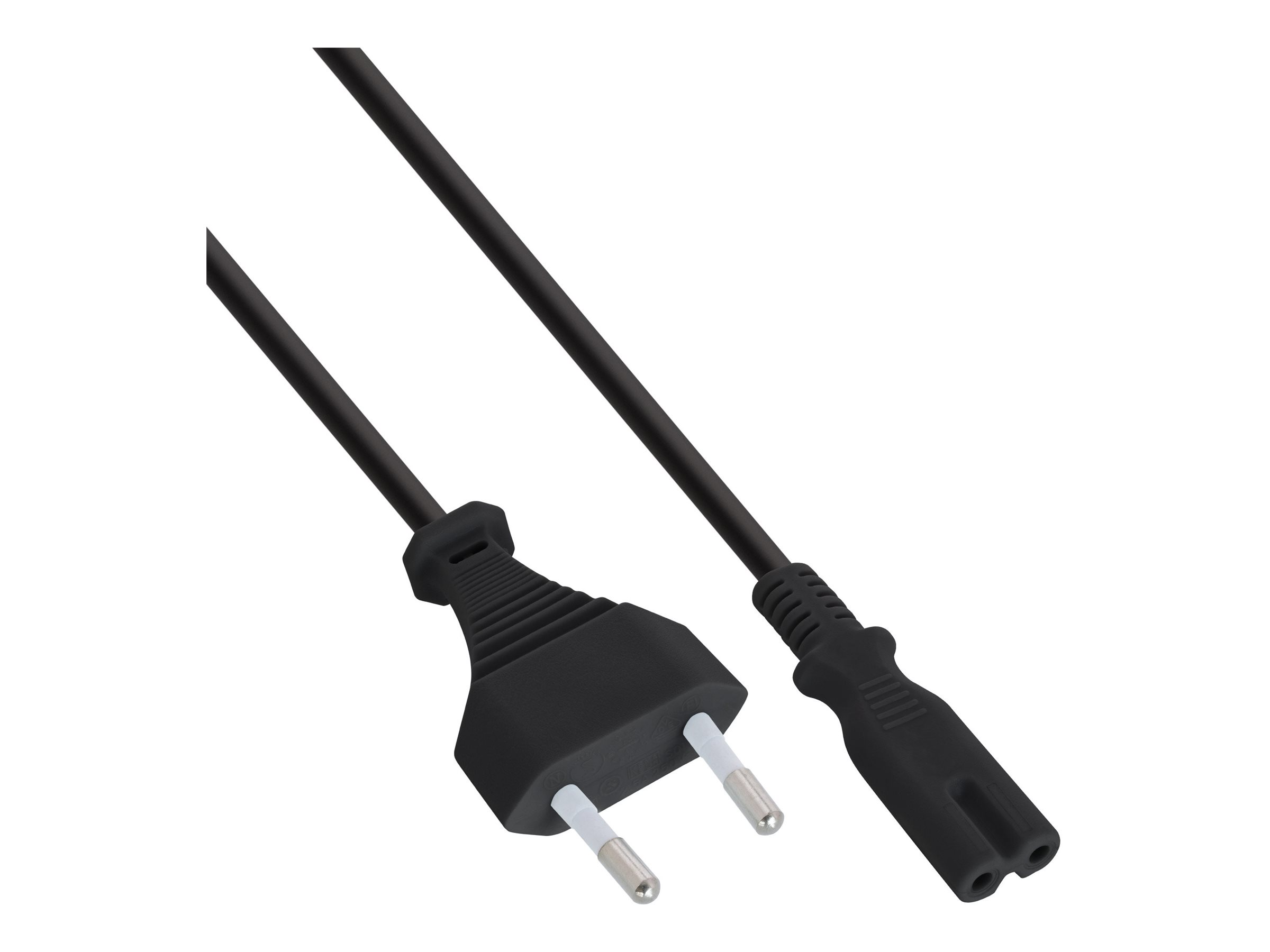 InLine Stromkabel Euro-Stecker auf Euro 8 (C7) 5 m Schwarz