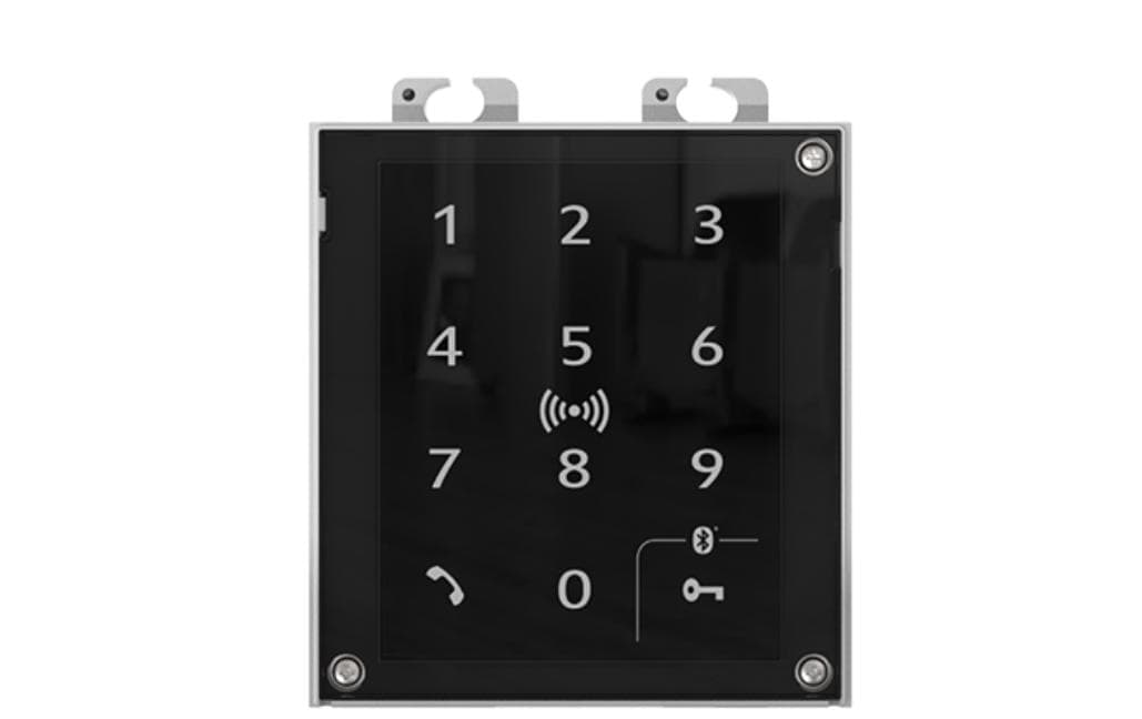 2N 91550947 IP Verso Basis-Zugangskontrollleser mit Touch-Tastatur, Bluetooth und RFID 125 kHz Schwarz