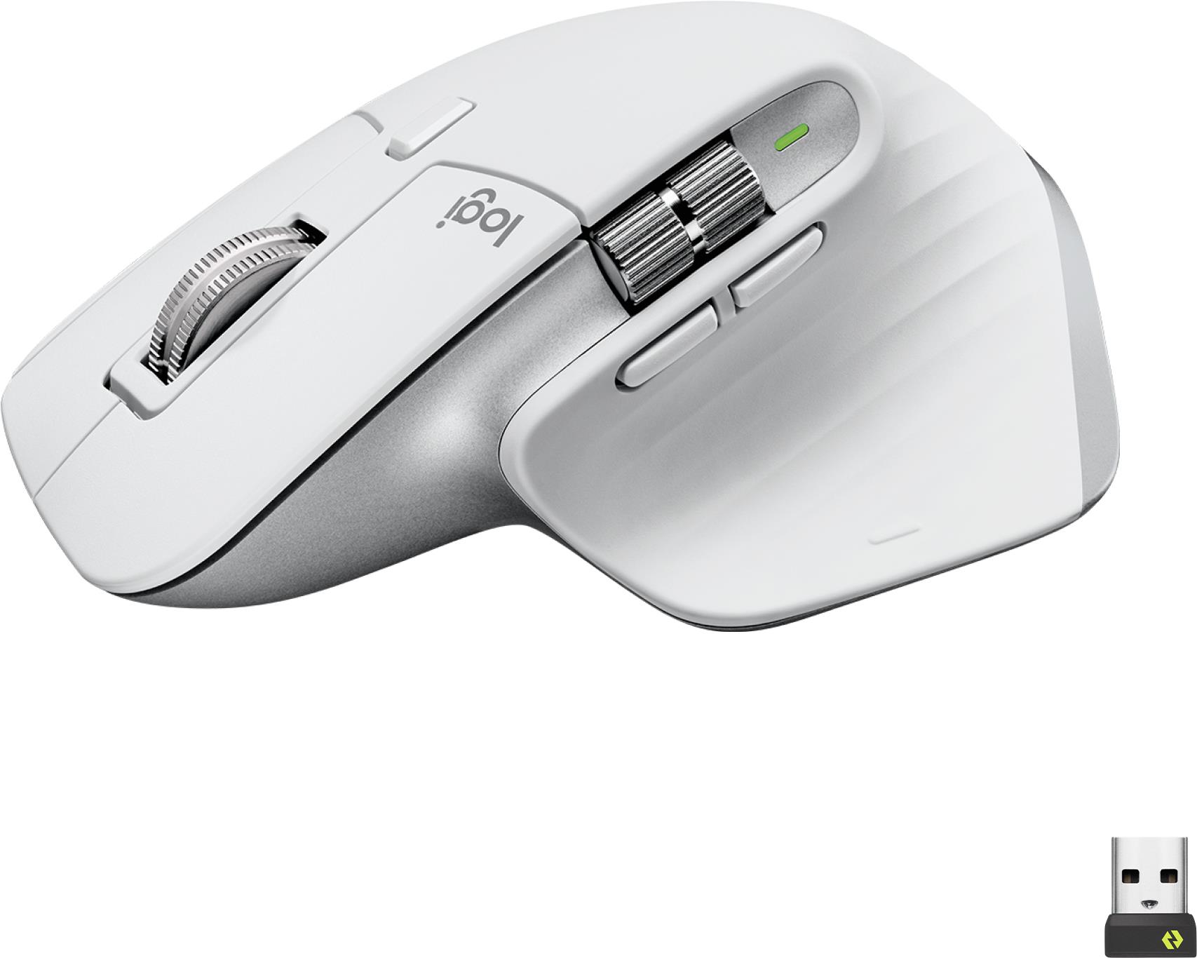 Logitech Master Series MX Master 3S Ergonomische Maus 8000 DPI Pale Gray