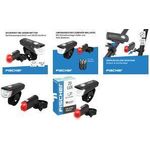 FISCHER FAHRRAD Fahrradbeleuchtung Set LED batteriebetrieben Schwarz (50760)