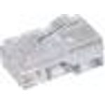 S-Impuls Western Stecker RJ45, 8P4C für Flachkabel (25 Stück) (TC 72054-SET 25)